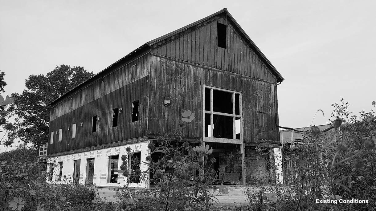 Existing Conditions. Himelright Lodge, Akron, Ohio.