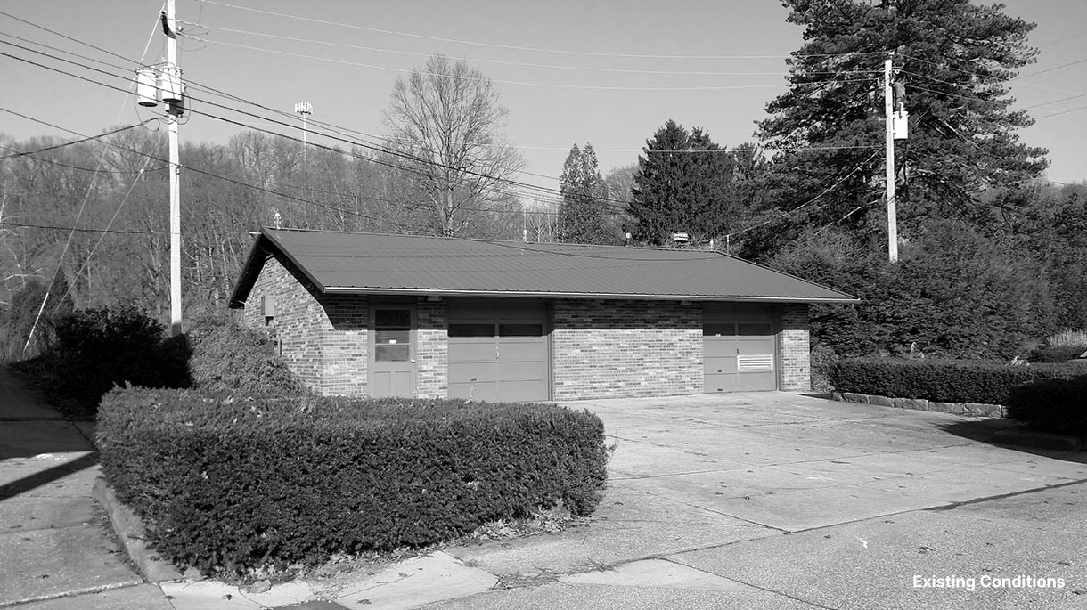 Existing Conditions. Himelright Lodge, Akron, Ohio.