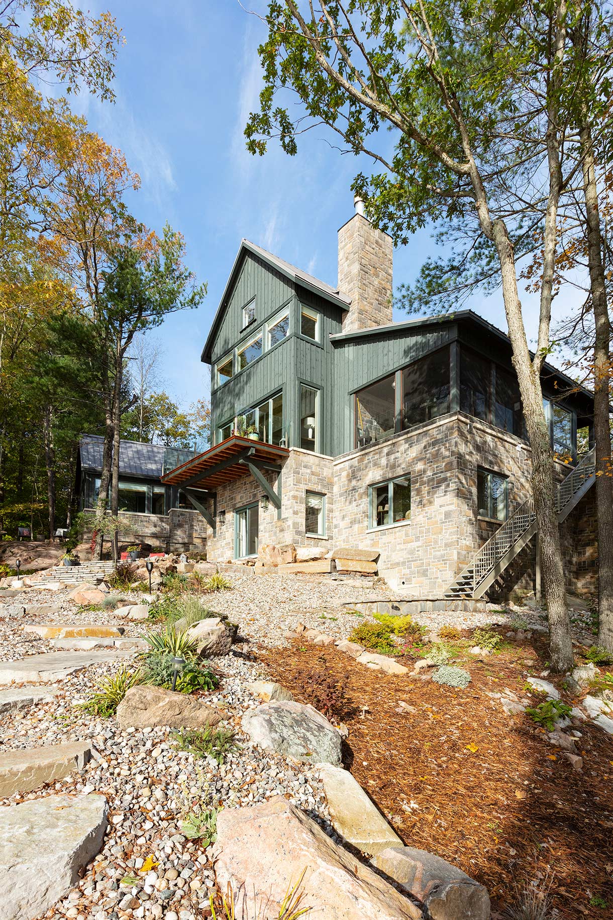 Exterior. Rock Haven House, Thousand Islands, Ontario, Canada.