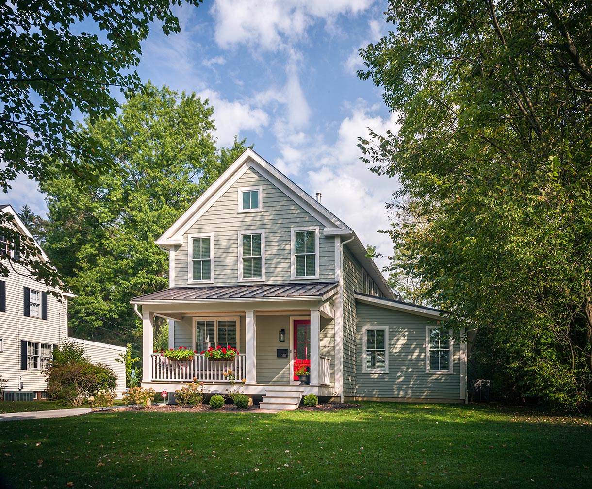 Exterior. Elm Street Residence, Hudson, Ohio.