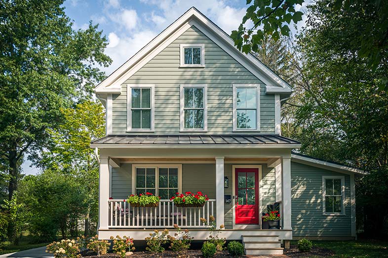 Exterior. Elm Street Residence, Hudson, Ohio.