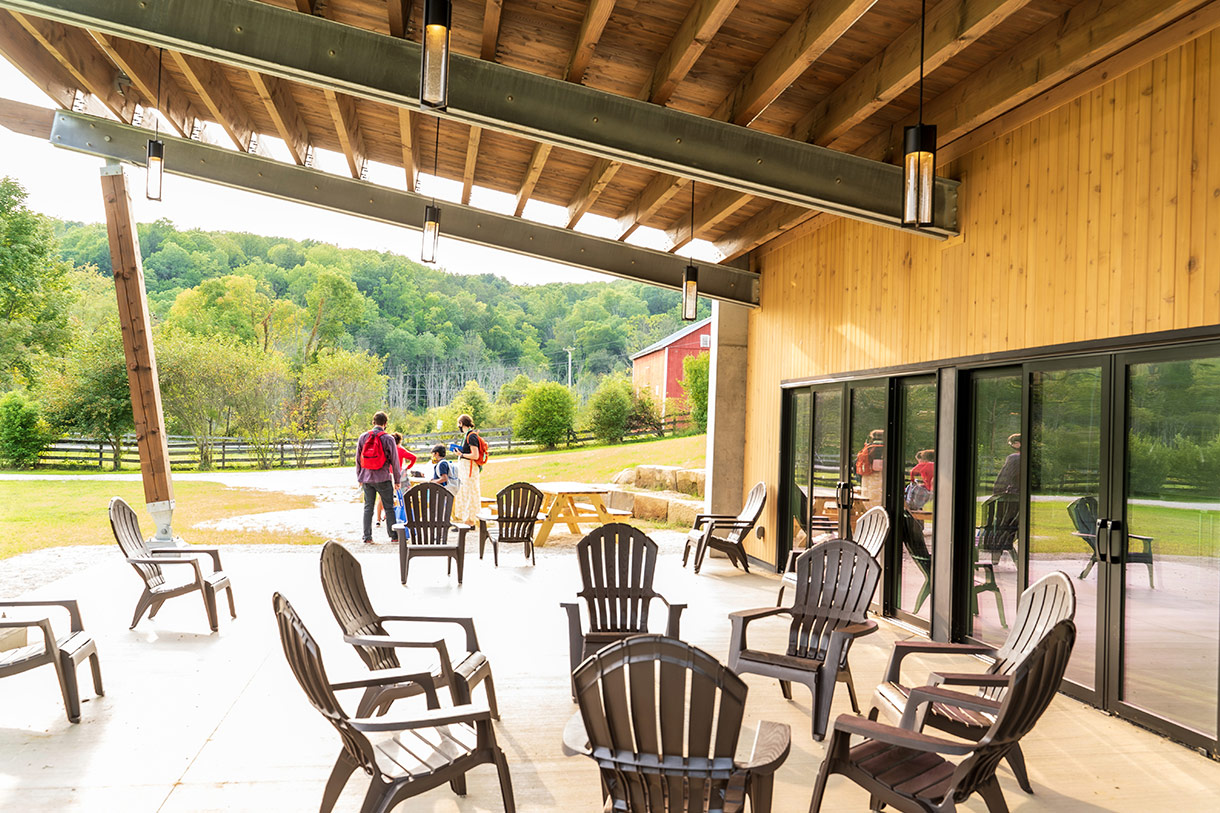 Covered Porch. Old Trail School, Peninsula, Ohio.