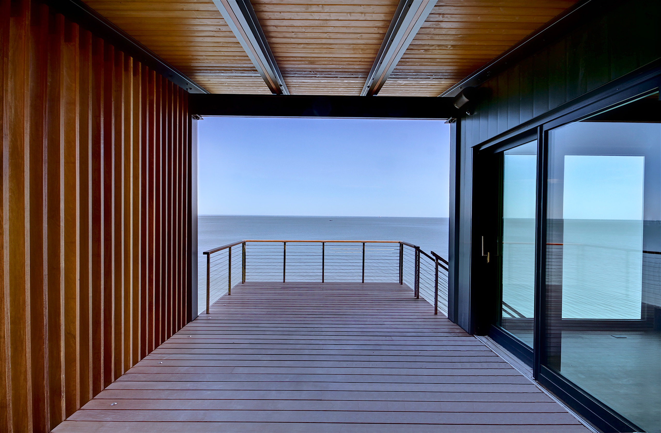 View to water from boat house